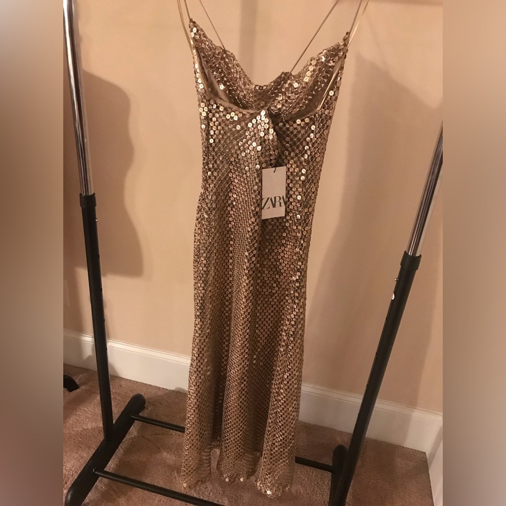 SLIP MIDI WITH GOLDEN MESH 3527/481
